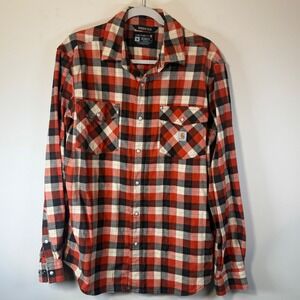 Carhartt‎ Men's Med Rugged Flex Relaxed Fit Long-Sleeve Flannel Shirt Pearl Snap